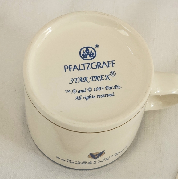 Pfaltzgraff Star Trek VI USS Enterprise 3 Piece China Buffet Set Vintage 90s 199 - Picture 8 of 12